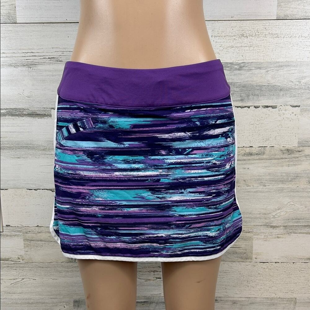 Athleta Swift Zip Skort Women’s Size 8 Purple Tennis Golf Active Performance